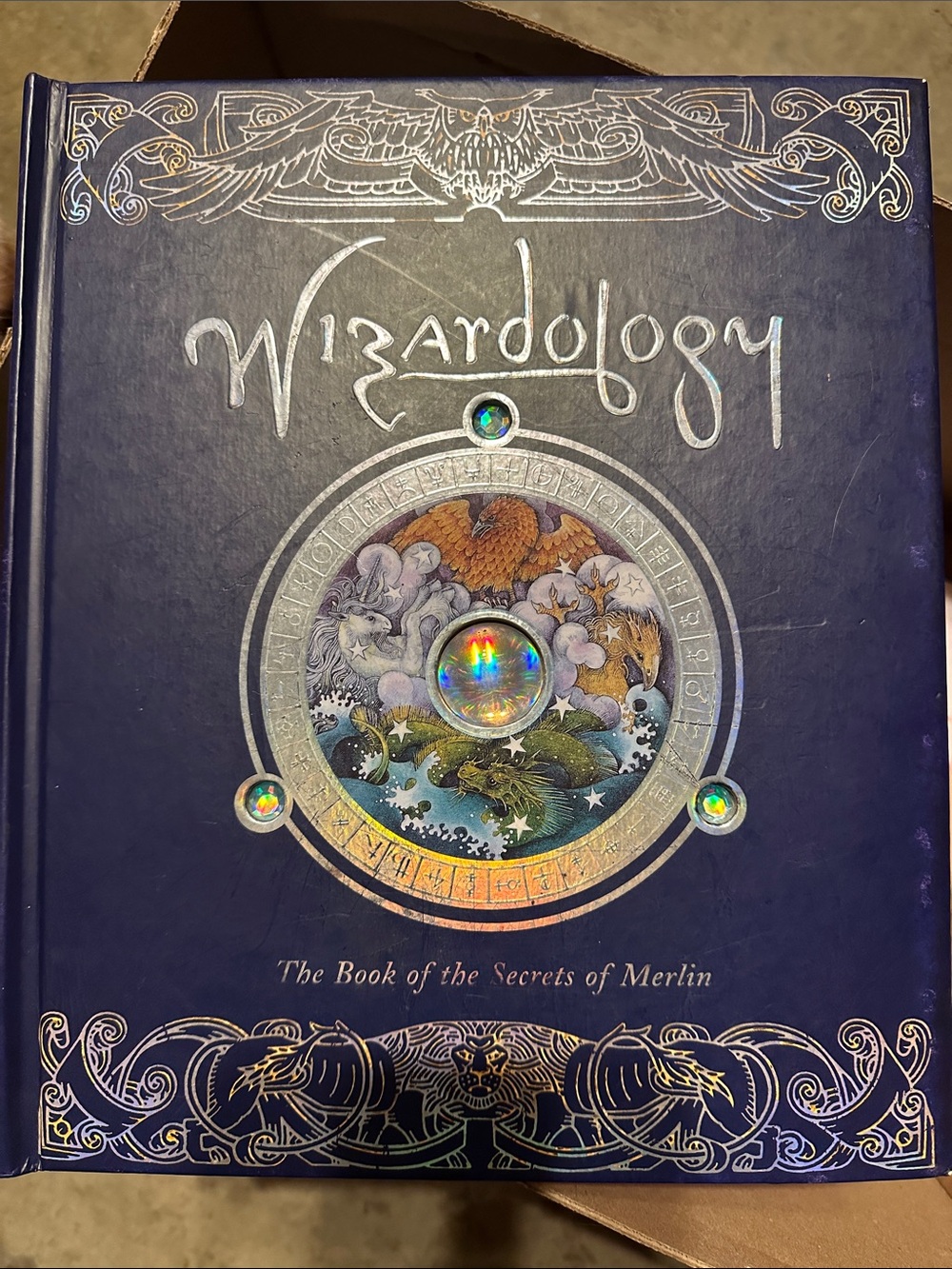 Wizardology The Book of the Secrets of Merlin - Holographic Navy Cover
